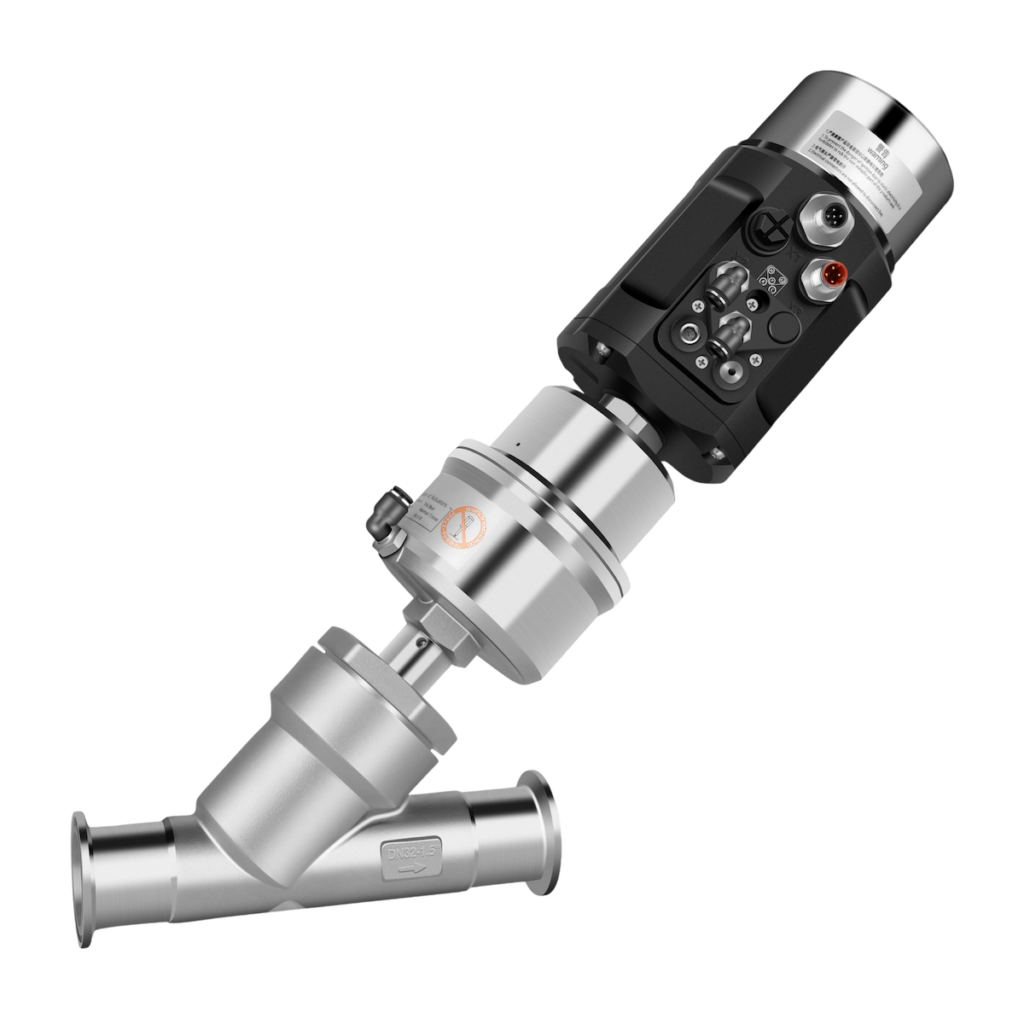 1600 positioner angle seat valve