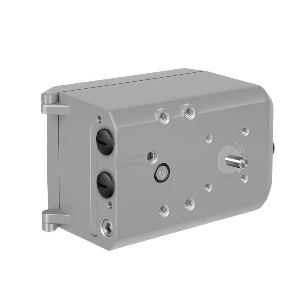 Rear view of IP5500 smart valve positioner