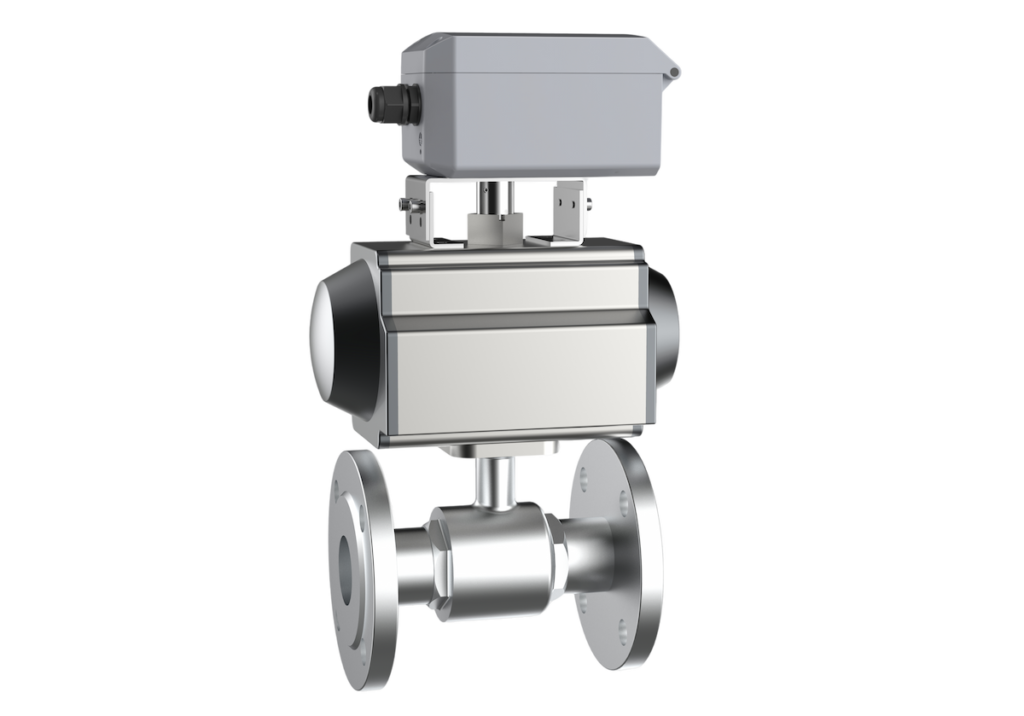IP5500 smart valve positioner on rotary control valve