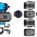 IP6000d flameproof positioner installed on control valve