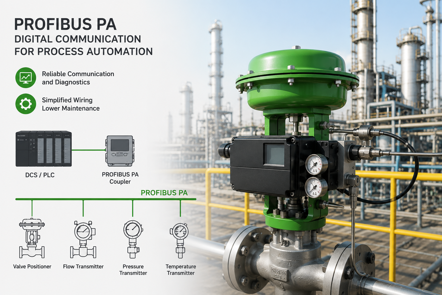 Reliable Digital Valve Positioning with PROFIBUS PA