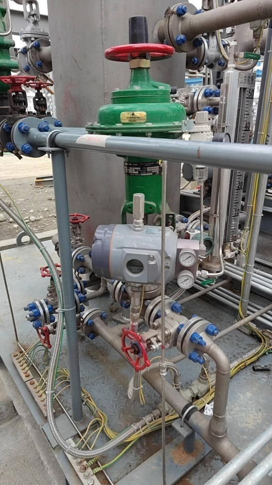 IP6000d Positioners for Produced Water Stripper Skid in Gas Field Project