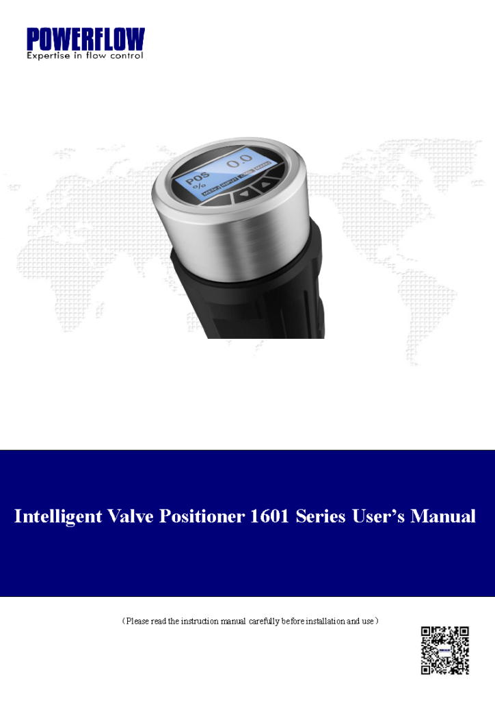 1601 Series Intelligent Valve Positioner User’s Manual_EN