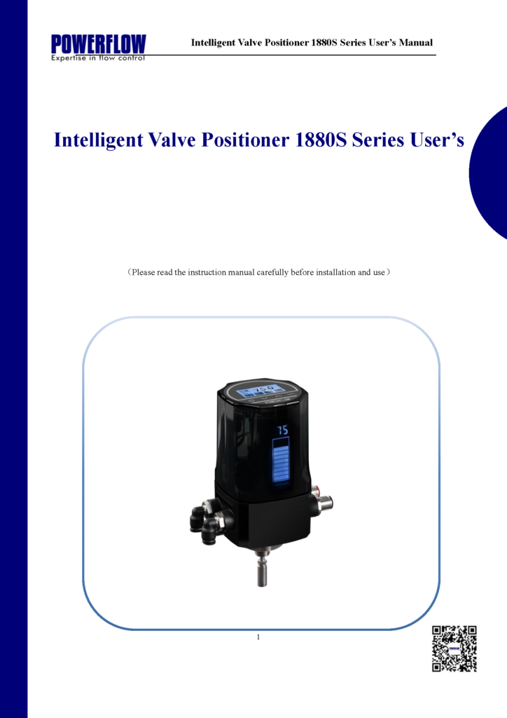 1880S Series Intelligent Valve Positioner User’s Manual_EN