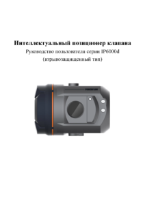 IP6000d — руководство по эксплуатации интеллектуального позиционера клапана RU