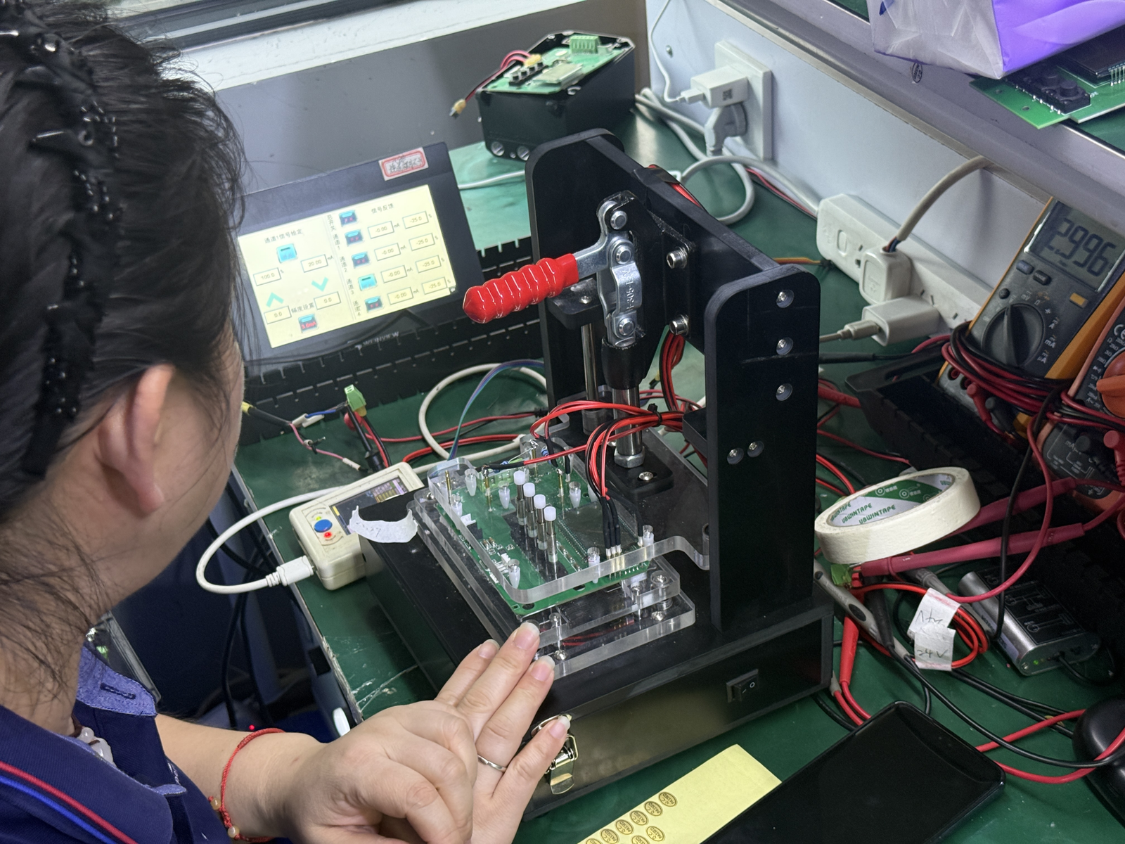 POWERFLOW intelligent valve positioner R&D testing and electronics development
