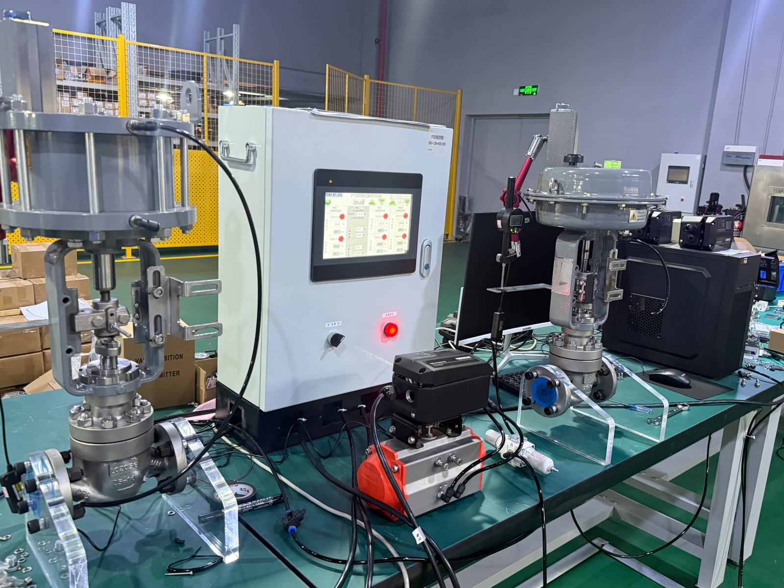 POWERFLOW intelligent valve positioner testing and validation platform