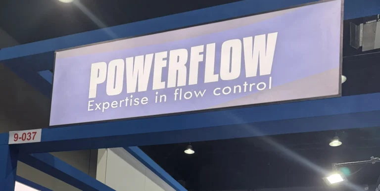 POWERFLOW booth at KIOGE 2026 in Almaty Kazakhstan